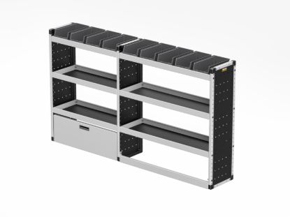 Picture of Van Guard Silver Trade Van Racking Package - Offside for Renault Trafic 2014-Onwards | L2 | H2 | TVR-S-004-OS