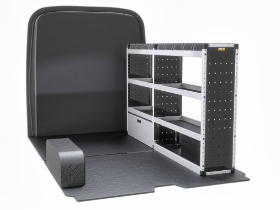 Picture of Van Guard Silver Trade Van Racking Package - Offside for Mercedes Sprinter 2018-Onwards | L1 | H1 | TVR-S-004-OS