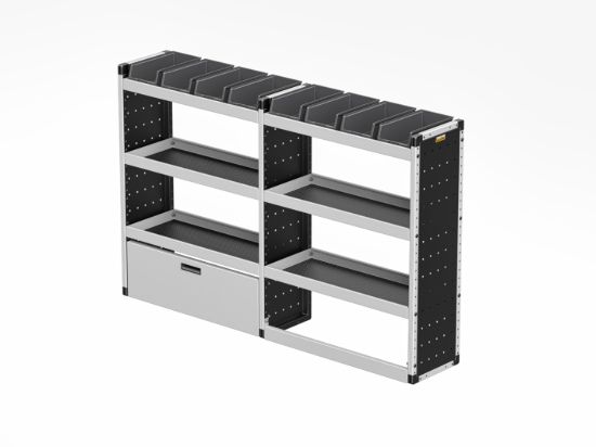Picture of Van Guard Silver Trade Van Racking Package - Offside for Fiat Talento 2016-2021 | L1 | H2 | TVR-S-010-OS