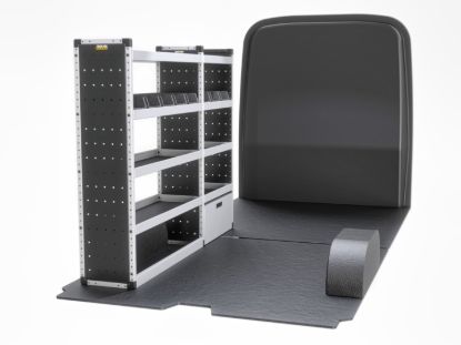 Van Guard Silver Trade Van Racking Package - Nearside for Volkswagen Crafter 2017-Onwards | L4 | H3, H4