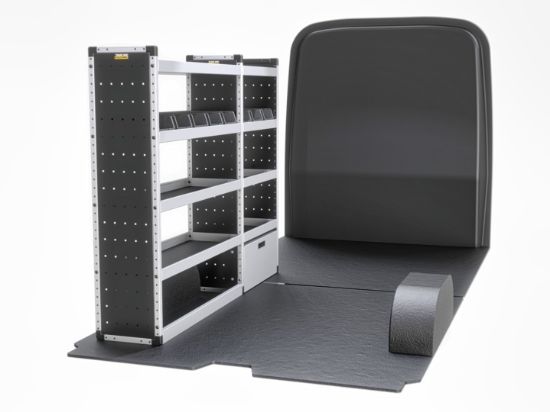 Picture of Van Guard Silver Trade Van Racking Package - Nearside for Volkswagen Crafter 2017-Onwards | L4 | H3, H4 | TVR-S-012-NS