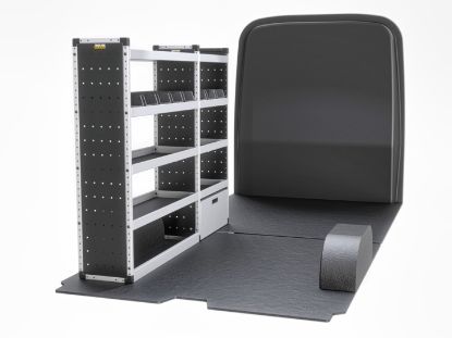 Picture of Van Guard Silver Trade Van Racking Package - Nearside for MAN TGE 2017-Onwards | L4 | H3, H4 | TVR-S-012-NS