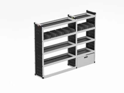 Picture of Van Guard Silver Trade Van Racking Package - Complete Kit for Volkswagen Crafter 2017-Onwards | L4 | H3, H4 | TVR-S-012