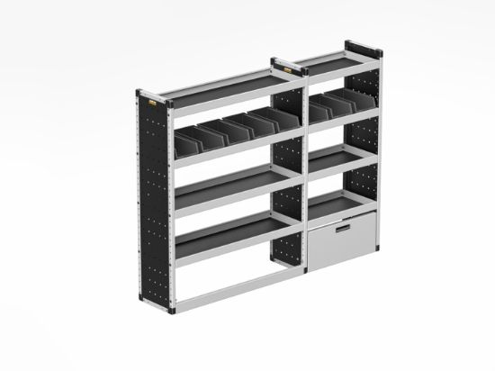 Picture of Van Guard Silver Trade Van Racking Package - Complete Kit for MAN TGE 2017-Onwards | L4 | H3, H4 | TVR-S-012