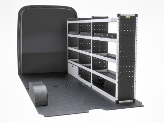 Picture of Van Guard Silver Trade Van Racking Package - Complete Kit for MAN TGE 2017-Onwards | L4 | H3, H4 | TVR-S-012