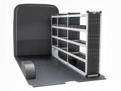 Picture of Van Guard Silver Trade Van Racking Package - Offside for Maxus Deliver 9 2020-Onwards | L3 | H2, H3 | TVR-S-013-OS