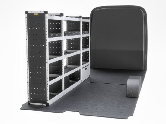 Picture of Van Guard Silver Trade Van Racking Package - Nearside for Mercedes Sprinter 2018-Onwards | L3 | H2, H3 | TVR-S-015-NS