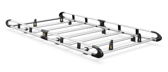 Van Guard ULTI Rack+ (Aluminium) - 5 Bar Roof Rack for Toyota Proace 2013-2016 | L2 | H1 | Twin Rear Doors