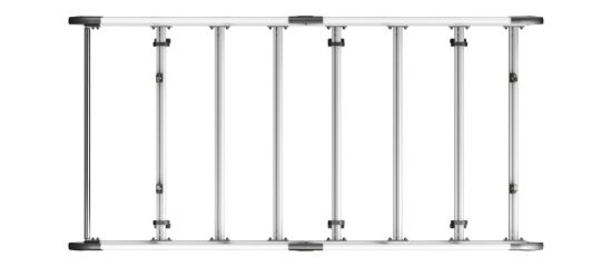 Picture of Van Guard ULTI Rack+ (Aluminium) - 5 Bar Roof Rack for Toyota Proace 2013-2016 | L2 | H1 | Twin Rear Doors | VGUR-221