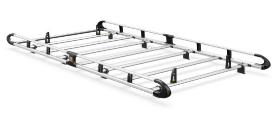 Van Guard ULTI Rack+ (Aluminium) - 7 Bar Roof Rack for Renault Master 2010-2024 | L2 | H2 | Twin Rear Doors