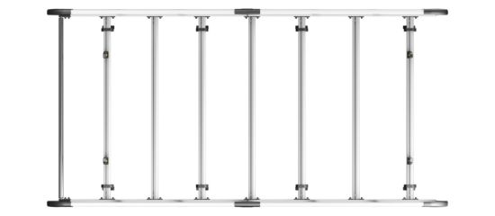Picture of Van Guard ULTI Rack+ (Aluminium) - 7 Bar Roof Rack for Renault Master 2010-2024 | L2 | H2 | Twin Rear Doors | VGUR-244