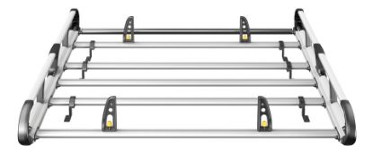 Picture of Van Guard ULTI Rack+ (Aluminium) - 4 Bar Roof Rack for Toyota Proace 2016-Onwards | L1 | H1 | Twin Rear Doors | VGUR-271