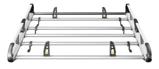 Picture of Van Guard ULTI Rack+ (Aluminium) - 4 Bar Roof Rack for Toyota Proace 2016-Onwards | L1 | H1 | Twin Rear Doors | VGUR-271