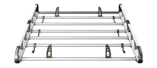 Picture of Van Guard ULTI Rack+ (Aluminium) - 5 Bar Roof Rack for Toyota Proace 2016-Onwards | L2 | H1 | Twin Rear Doors | VGUR-272
