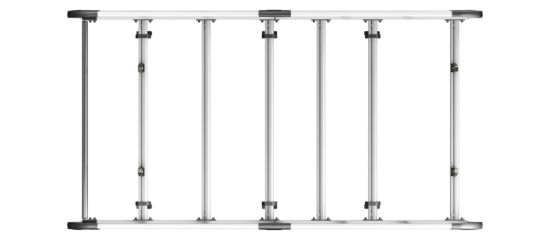 Picture of Van Guard ULTI Rack+ (Aluminium) - 5 Bar Roof Rack for Toyota Proace 2016-Onwards | L2 | H1 | Twin Rear Doors | VGUR-272
