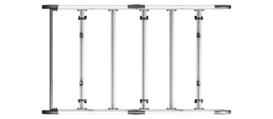 Picture of Van Guard ULTI Rack+ (Aluminium) - 5 Bar Roof Rack for Toyota Proace City 2020-Onwards | L1 | H1 | Twin Rear Doors | VGUR-282