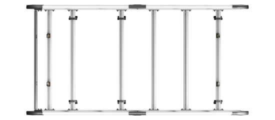 Picture of Van Guard ULTI Rack+ (Aluminium) - 4 Bar Roof Rack for Toyota Proace City 2020-Onwards | L2 | H1 | Twin Rear Doors | VGUR-283