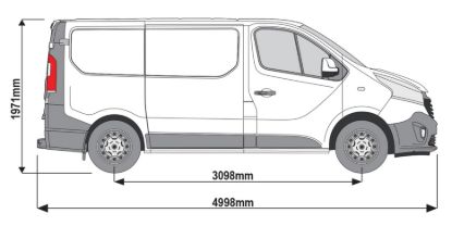 Picture of Van Guard ULTI Rack+ (Aluminium) - 6 Bar Roof Rack for Renault Trafic 2014-Onwards | L1 | H1 | Twin Rear Doors | VGUR-262