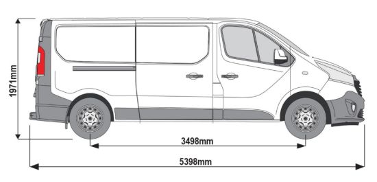 Picture of Van Guard ULTI Rack+ (Aluminium) - 7 Bar Roof Rack for Renault Trafic 2014-Onwards | L2 | H1 | Twin Rear Doors | VGUR-263