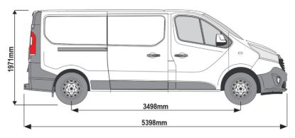 Picture of Van Guard ULTI Rack+ (Aluminium) - 7 Bar Roof Rack for Vauxhall Vivaro 2014-2019 | L2 | H1 | Tailgate | VGUR-265