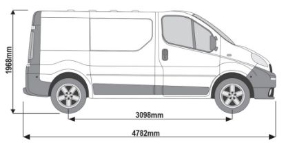 Picture of Van Guard ULTI Rack+ (Aluminium) - 6 Bar Roof Rack for Vauxhall Vivaro 2001-2014 | L1 | H1 | Tailgate | VGUR-202