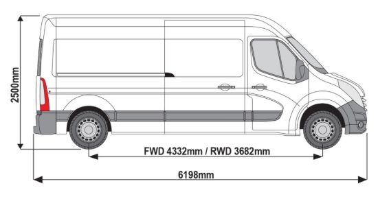 Picture of Van Guard ULTI Rack+ (Aluminium) - 8 Bar Roof Rack for Vauxhall Movano 2010-2021 | L3 | H2 | Twin Rear Doors | VGUR-245