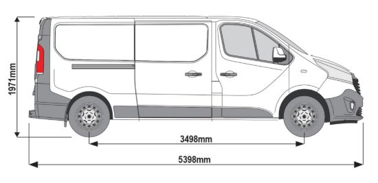Picture of Van Guard ULTI Rack+ (Aluminium) - 7 Bar Roof Rack for Nissan Primastar 2022-Onwards | L2 | H1 | Tailgate | VGUR-265