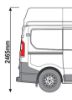 Picture of Van Guard ULTI Bar+ (Aluminium) - 2 Roof Bars for Nissan Primastar 2022-Onwards | L1, L2 | H2 | VG211-2