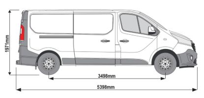 Picture of Van Guard Gold Trade Van Racking Package - Nearside for Renault Trafic 2014-Onwards | L2 | H1 | TVR-G-009-NS
