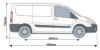 Picture of Rhino 3.1m SafeStow4 (One Ladder) for Citroen Dispatch 2007-2016 | L1 | H1 | Twin Rear Doors | RAS18-SK21