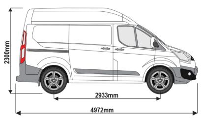 Picture of Rhino TowStep Yellow - With Reversing Sensors for Ford Transit Custom 2013-2023 | L1 | H2 | TS11YR