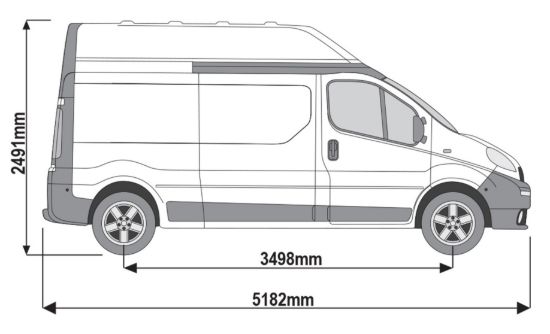 Picture of Rhino TowStep Black - With Reversing Sensors for Nissan Primastar 2002-2014 | L2 | H2 | TS11BR