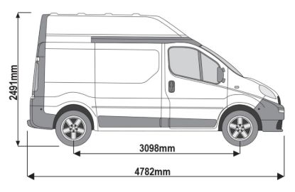 Picture of Rhino 3.0 m LadderStow for Renault Trafic 2001-2014 | L1 | H2 | RAS37