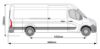 Picture of Rhino 3.1m SafeStow4 (One Ladder) for Vauxhall Movano 2010-2021 | L4 | H2 | Twin Rear Doors | RAS18-SK21