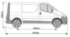 Picture of Rhino 3.1m SafeStow4 (Extra Wide Ladder) for Vauxhall Vivaro 2001-2014 | L1 | H1 | Twin Rear Doors | RAS18-SK23