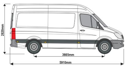 Picture of Rhino AccessStep Twin - yellow *all EXCEPT L2 Twin wheel for Volkswagen Crafter 2006-2017 | L2 | H2 | Twin Rear Doors | SS205Y
