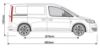 Picture of Van Guard ULTI Bar Trade (Steel) - 4 Roof Bars for Volkswagen Caddy 2021-Onwards | L2 | H1 | SB341-4