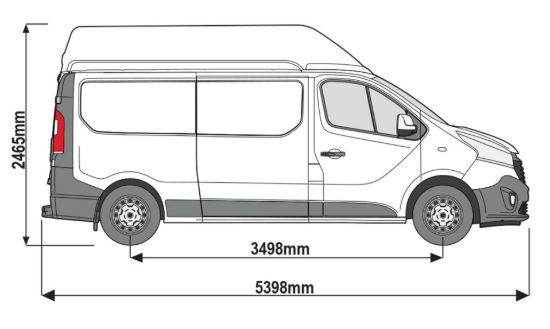 Picture of Van Guard Silver Trade Van Racking Package - Offside for Renault Trafic 2014-Onwards | L2 | H2 | TVR-S-004-OS