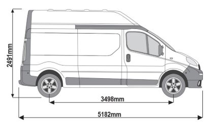 Picture of Rhino VanLadder Black - Black Rear Door Ladder with fiiting kit for Vauxhall Vivaro 2001-2014 | L2 | H2 | Twin Rear Doors | BL7-LK21