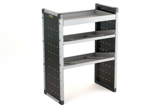Van Guard Trade Van Racking Single Unit - 1 Straight Shelf, 2 Angled Shelves - H1009mm x W750mm