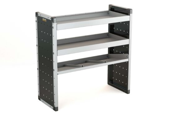 Van Guard Trade Van Racking Single Unit - 2 Straight Shelves, 1 Angled Shelf - H1009mm x W1000mm