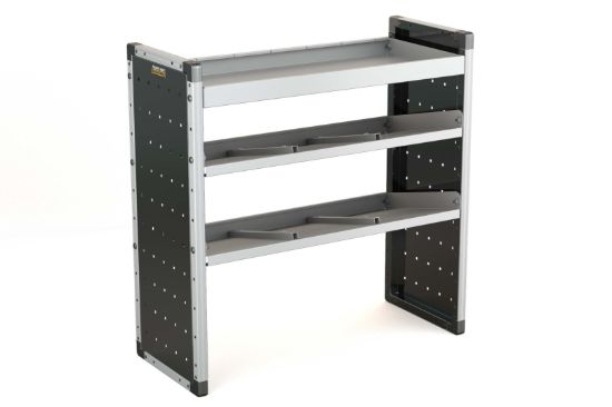 Van Guard Trade Van Racking Single Unit - 1 Straight Shelf, 2 Angled Shelves - H1009mm x W1000mm