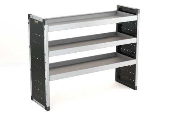 Van Guard Trade Van Racking Single Unit - 3 Straight Shelves - H1009mm x W1250mm