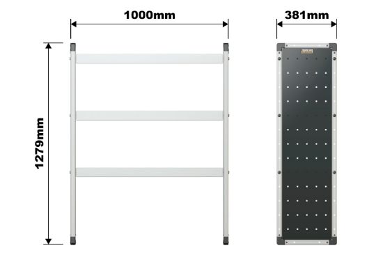 Picture of Van Guard Trade Van Racking Single Unit - 3 Straight Shelves - H1279mm x W1000mm | TVR-501