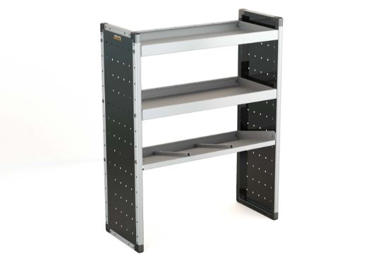 Van Guard Trade Van Racking Single Unit - 2 Straight Shelves, 1 Angled Shelf - H1279mm x W1000mm