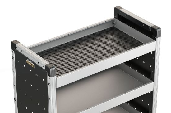 Picture of Van Guard Set of 3 Racking Bins with Rubber Matting for Trade Van Racking - Suits 750mm Shelf (683mm Internal Size) | TVR-COM-014