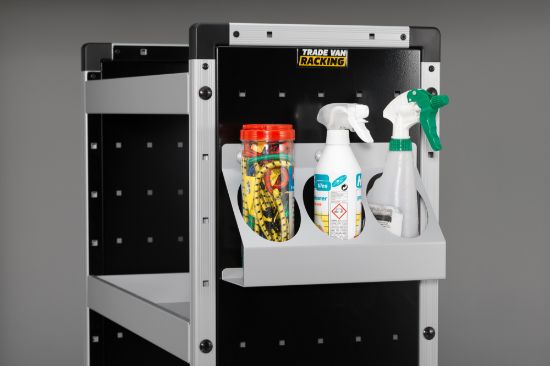 Picture of Van Guard 89mm Spray Bottle Holder for Trade Van Racking Side Panel | TVR-COM-023