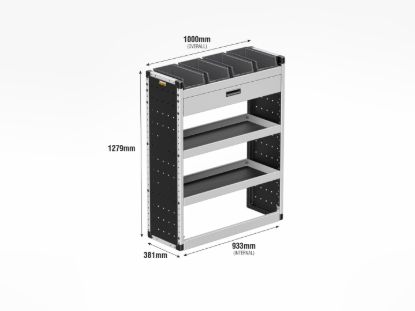 Picture of Van Guard Gold Trade Van Racking Package - Nearside for Renault Trafic 2014-Onwards | L1 | H2 | TVR-G-010-NS
