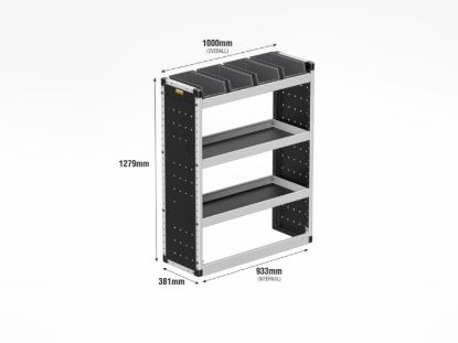 Picture of Van Guard Silver Trade Van Racking Package - Complete Kit for Renault Trafic 2014-Onwards | L1 | H2 | TVR-S-010