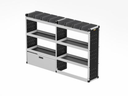 Picture of Van Guard Silver Trade Van Racking Package - Complete Kit for Renault Trafic 2014-Onwards | L1 | H2 | TVR-S-010